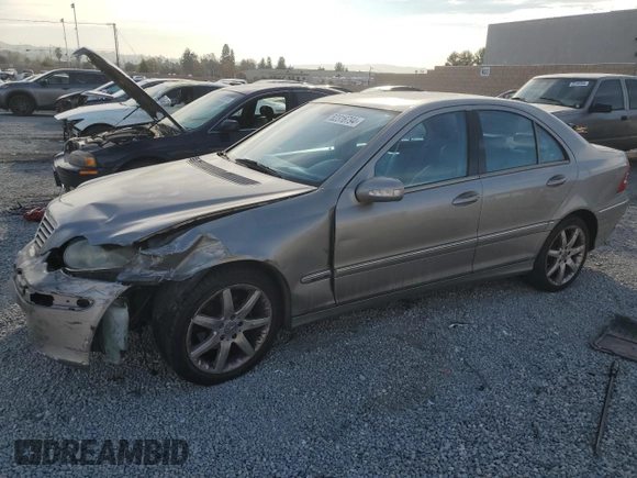 2003 Mercedes-Benz C 230 Kompressor with VIN WDBRF40J83A498208, listed as a Copart auction lot 82316794 with 253,174 mi miles and Salvage Title. Bid and sale history available at DreamBid. Image 1.