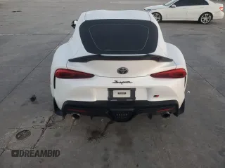 2020 Toyota GR Supra 3.0 with VIN WZ1DB4C01LW024857, listed as a Copart auction lot 86454564 with 0 mi miles and Salvage Title. Bid and sale history available at carsss.com. Image 6.