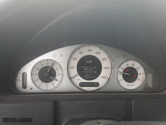 2009 Mercedes-Benz CLK-Class 5.5L with VIN WDBTK72F99T101596, listed as a Copart auction lot 65990194 with 108,640 mi miles and Salvage Title. Bid and sale history available at carsss.com. Image 9.
