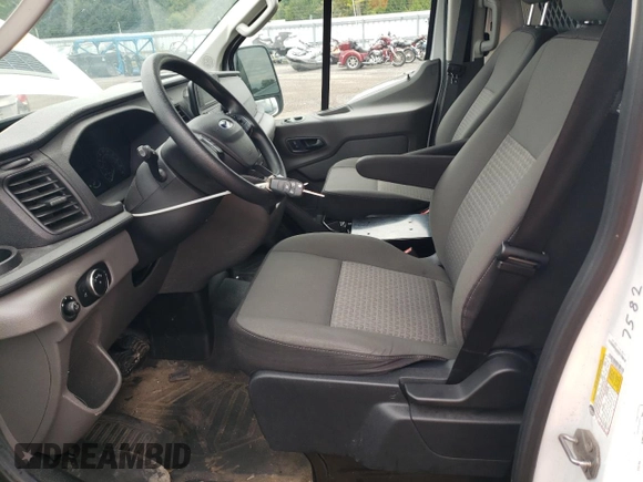 2020 Ford Transit Cargo with VIN 1FTYE1Y87LKA06133, listed as a Copart auction lot 70294424 with 81,602 mi miles and Salvage Title. Bid and sale history available at DreamBid. Image 7.
