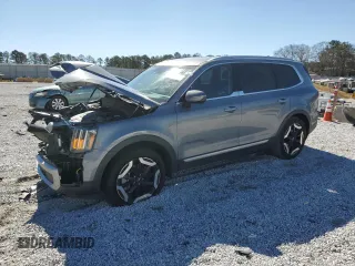 2024 Kia Telluride S with VIN 5XYP64GC1RG471070, listed as a Copart auction lot 46787945 with 16,781 mi miles and Salvage Title. Bid and sale history available at carsss.com. Image 1.