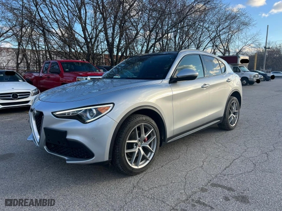 2018 Alfa Romeo Stelvio Ti Sport with VIN ZASFAKNN6J7B87980, listed as a Copart auction lot 52651205 with 55,662 mi miles and Clean Title. Bid and sale history available at carsss.com. Image 2.