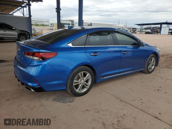 2018 Hyundai Sonata Sport with VIN 5NPE34AFXJH639031, listed as a Copart auction lot 53173295 with 39,727 mi miles and Salvage Title. Bid and sale history available at DreamBid. Image 3.