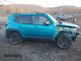 2021 Jeep Renegade Latitude with VIN ZACNJDBB7MPM53764, listed as a IAAI auction lot 41364522 with 58,457 mi miles. Bid and sale history available at carsss.com. Image 13.