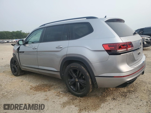 2023 Volkswagen Atlas SEL R-Line Black with VIN 1V2SR2CA1PC523727, listed as a Copart auction lot 58969365 with 27,169 mi miles and Salvage title. Bid and sale history available at DreamBid. Image 2.