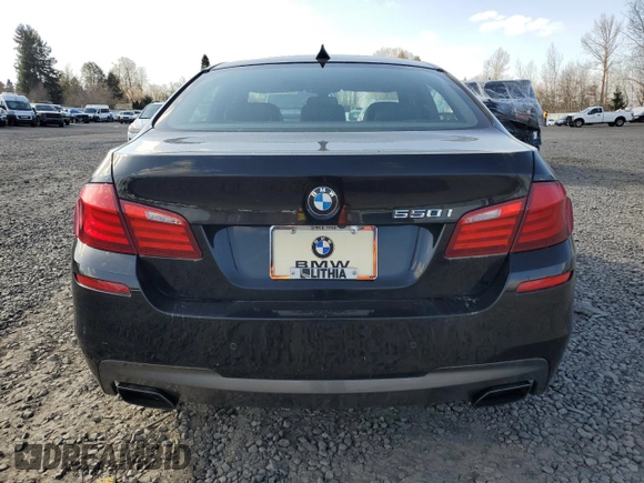 2013 BMW 5 Series 550i with VIN WBAFR9C59DDX79700, listed as a Copart auction lot 48565275 with 115,971 mi miles and Clean Title. Bid and sale history available at carsss.com. Image 6.