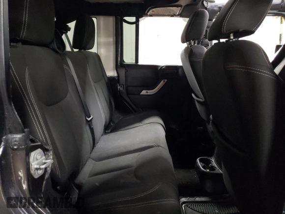 2017 Jeep Wrangler Unlimited Sahara with VIN 1C4BJWEG8HL593700, listed as a Copart auction lot 87053434 with 0 mi miles and Non Repairable. Bid and sale history available at carsss.com. Image 10.