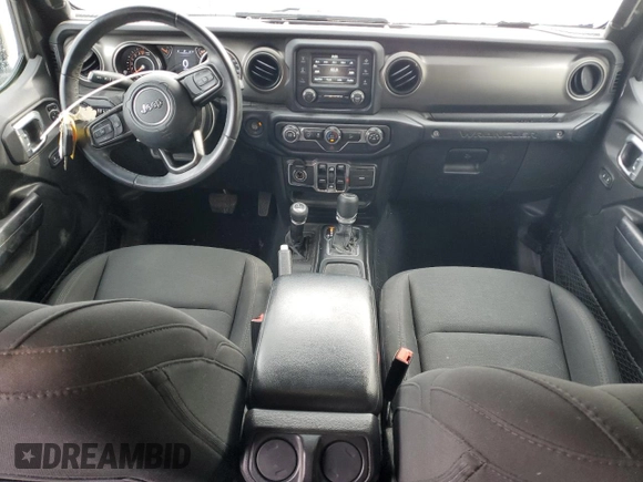 2019 Jeep Wrangler Unlimited Sport with VIN 1C4HJXDG0KW540190, listed as a Copart auction lot 42140675 with 66,470 mi miles and Salvage title. Bid and sale history available at DreamBid. Image 8.