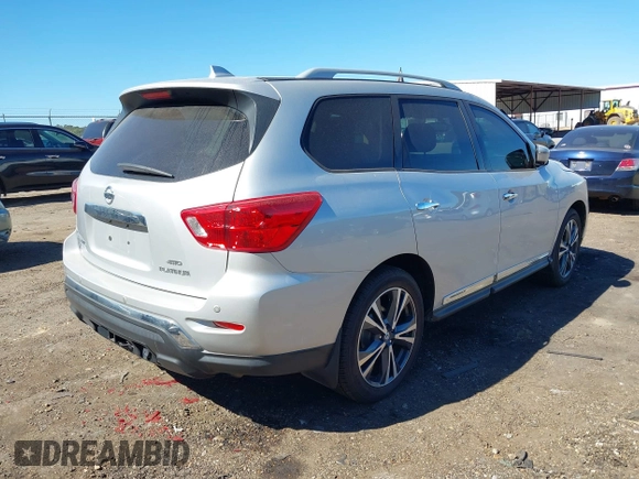 2020 Nissan Pathfinder Platinum with VIN 5N1DR2DM4LC600079, listed as a IAAI auction lot 40629524 with 89,706 mi miles. Bid and sale history available at carsss.com. Image 4.