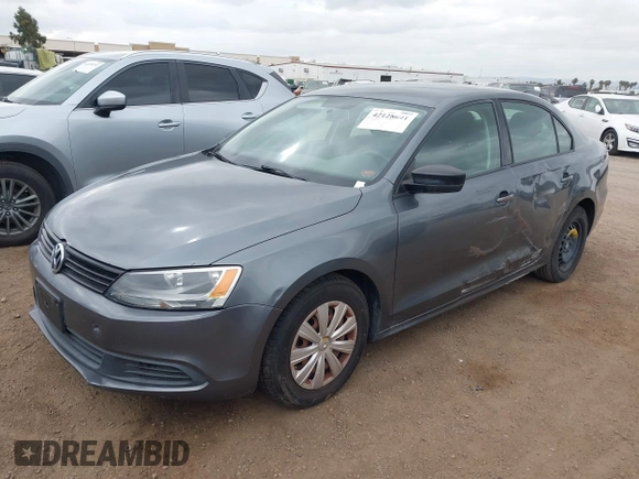 2012 Volkswagen Jetta Sedan S with VIN 3VW2K7AJ7CM309224, listed as a IAAI auction lot 42128641 with 127,702 mi miles. Bid and sale history available at carsss.com. Image 2.