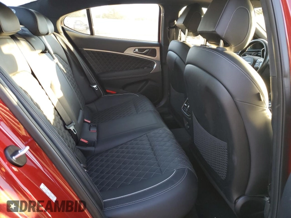 2019 Genesis G70 2.0T Advanced with VIN KMTG44LA6KU033399, listed as a Copart auction lot 73278344 with 52,598 mi miles and Salvage Title. Bid and sale history available at carsss.com. Image 10.