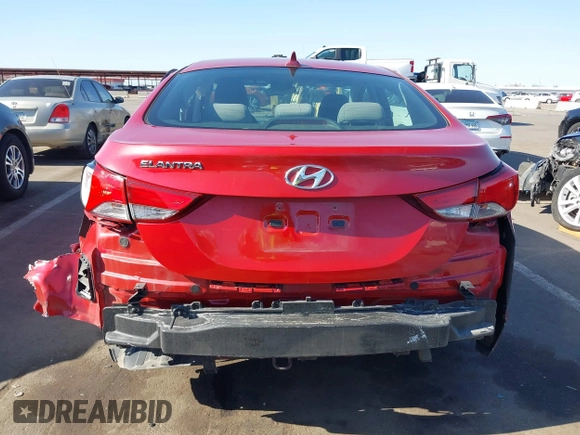 2014 Hyundai Elantra SE z VIN KMHDH4AE3EU215699, wystawiony jako IAAI lot #42096176 z przebiegiem 82 209 mil mil oraz . Historia ofert i sprzedaży dostępna na DreamBid. Obrazek 16.