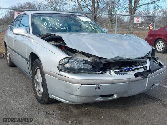 2003 Chevrolet Impala with VIN 2G1WF52E639136361, listed as a IAAI auction lot 41216021 with 135,055 mi miles. Bid and sale history available at carsss.com. Image 1.