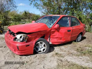 2005 Hyundai Accent GLS with VIN KMHCG45CX5U618473, listed as a Copart auction lot 76752994 with 0 mi miles and Salvage Title. Bid and sale history available at carsss.com. Image 1.
