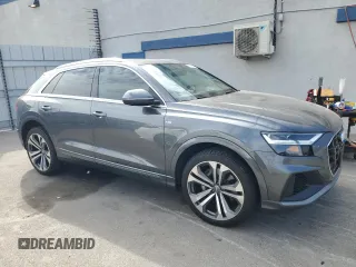 2020 Audi Q8 Premium Plus with VIN WA1EVAF14LD008087, listed as a Copart auction lot 43336565 with 78,423 mi miles and Clean title. Bid and sale history available at DreamBid. Image 4.