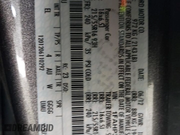 2012 Ford Focus SE z VIN 1FAHP3F28CL444261, wystawiony jako Copart lot #61174145 z przebiegiem 77 612 mil mil oraz Szkoda całkowita • Salvage title. Historia ofert i sprzedaży dostępna na DreamBid. Obrazek 12.