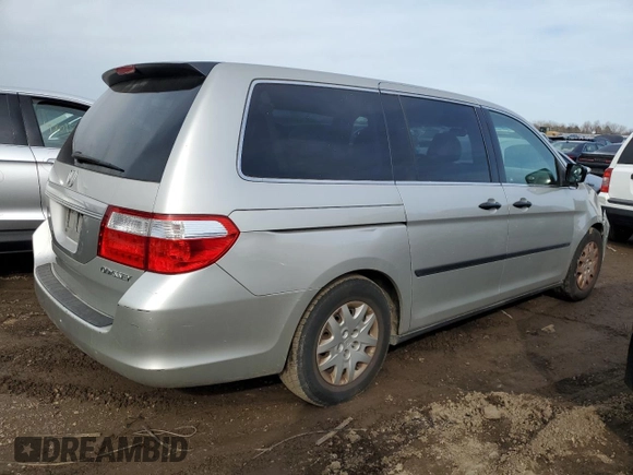 2005 Honda Odyssey LX with VIN 5FNRL382X5B064898, listed as a Copart auction lot 49385505 with 147,284 mi miles and Salvage Title. Bid and sale history available at carsss.com. Image 3.