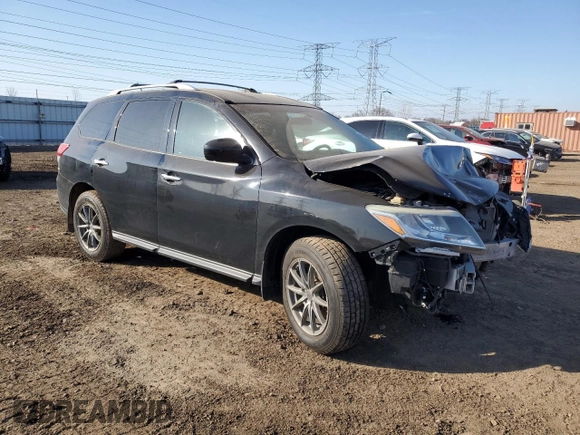 2013 Nissan Pathfinder SV with VIN 5N1AR2MM1DC617765, listed as a Copart auction lot 48526705 with 163,454 mi miles and Salvage Title. Bid and sale history available at carsss.com. Image 4.