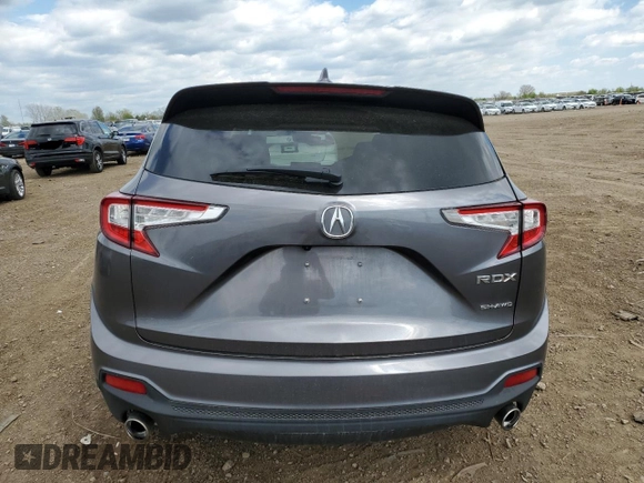 2020 Acura RDX with VIN 5J8TC2H30LL014029, listed as a Copart auction lot 55853515 with 46,441 mi miles and Salvage title. Bid and sale history available at DreamBid. Image 6.