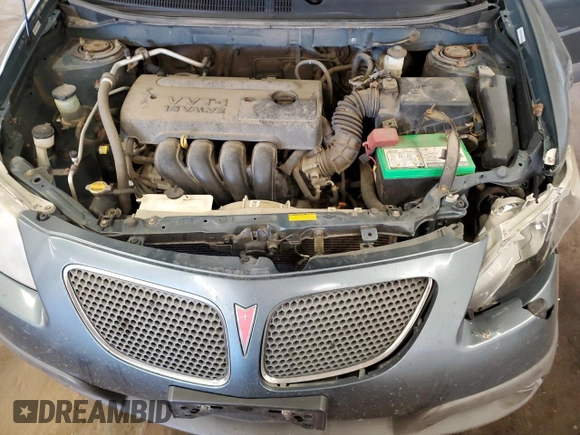 2007 Pontiac Vibe with VIN 5Y2SL65877Z434083, listed as a Copart auction lot 72980114 with 247,728 mi miles and Salvage Title. Bid and sale history available at carsss.com. Image 12.