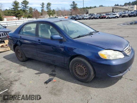 2006 Toyota Corolla CE with VIN JTDBR32EX60085589, listed as a Copart auction lot 53057435 with 283,587 mi miles and Clean Title. Bid and sale history available at DreamBid. Image 4.