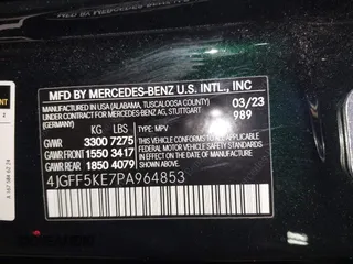 2023 Mercedes-Benz GLS 450 with VIN 4JGFF5KE7PA964853, listed as a IAAI auction lot 42129116 with 23,753 mi miles and . Bid and sale history available at DreamBid. Image 9.