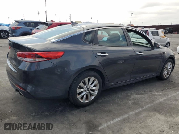 2017 Kia Optima LX with VIN 5XXGT4L35HG145886, listed as a Copart auction lot 63616595 with 105,242 mi miles and Salvage title. Bid and sale history available at DreamBid. Image 3.