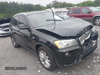 2014 BMW X3 xDrive28i z VIN 5UXWX9C59E0D34036, wystawiony jako IAAI lot #42194302 z przebiegiem 139 900 mil mil oraz . Historia ofert i sprzedaży dostępna na DreamBid. Obrazek 1.