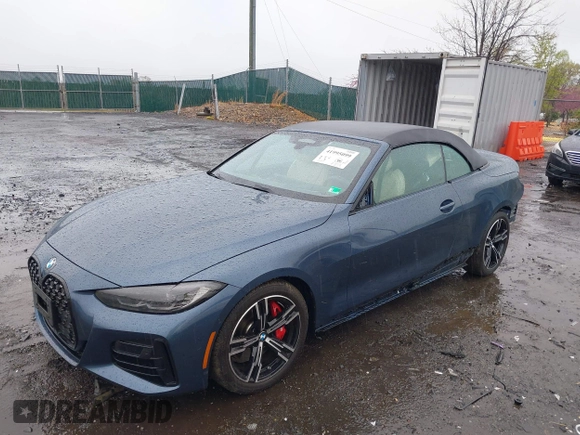 2024 BMW 4 Series M440i with VIN WBA53AT09RCR72560, listed as a IAAI auction lot 41995099 with 10,197 mi miles and . Bid and sale history available at carsss.com. Image 21.