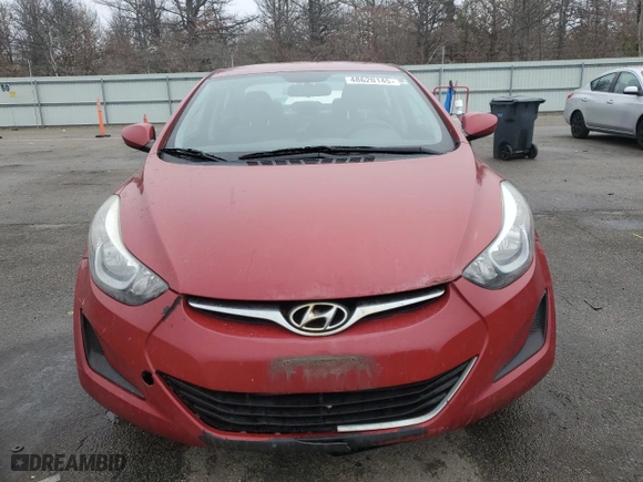 2016 Hyundai Elantra SE with VIN KMHDH4AE1GU599341, listed as a Copart auction lot 48620145 with 182,113 mi miles and Clean Title. Bid and sale history available at carsss.com. Image 5.