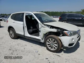 2015 BMW X3 xDrive28i with VIN 5UXWX9C56F0D54892, listed as a Copart auction lot 53505645 with 130,502 mi miles and Salvage Title. Bid and sale history available at DreamBid. Image 4.