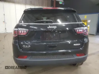 2019 Jeep Compass Latitude with VIN 3C4NJDBB0KT593907, listed as a Copart auction lot 50628525 with 46,111 mi miles and Salvage Title. Bid and sale history available at DreamBid. Image 6.