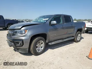 2021 Chevrolet Colorado 2WD LT with VIN 1GCGSCEN1M1275651, listed as a Copart auction lot 52637355 with 48,495 mi miles and Salvage Title. Bid and sale history available at carsss.com. Image 1.