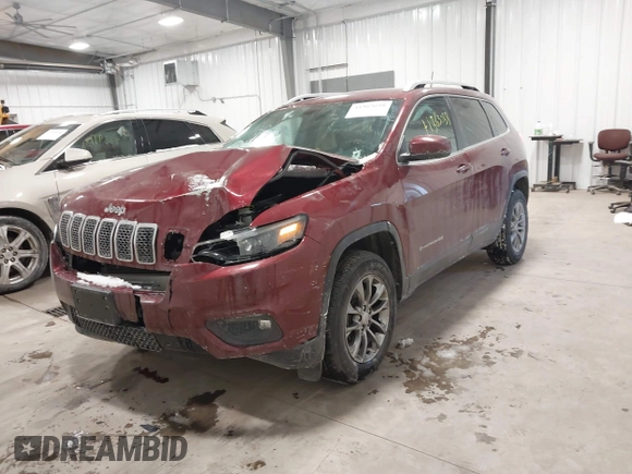 2019 Jeep Cherokee Latitude Plus with VIN 1C4PJMLB6KD465474, listed as a IAAI auction lot 41563058 with 74,680 mi miles. Bid and sale history available at carsss.com. Image 17.