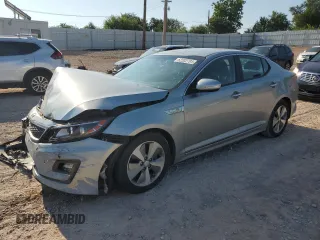 2015 Kia Optima Hybrid EX with VIN KNAGN4ADXF5082191, listed as a Copart auction lot 62502704 with 120,657 mi miles and Salvage Title. Bid and sale history available at carsss.com. Image 1.