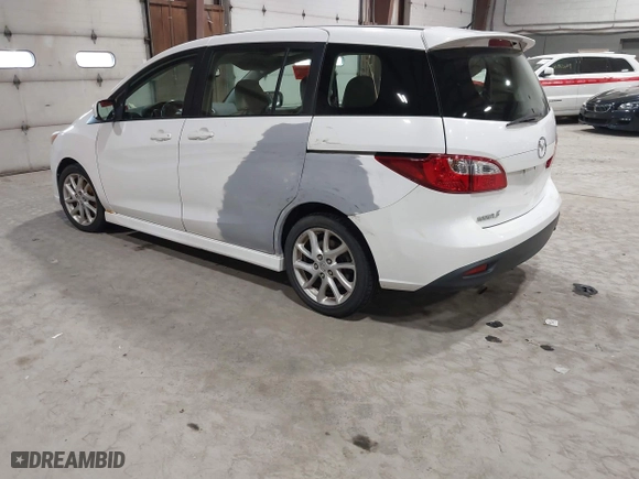 2012 Mazda Mazda5 Grand Touring with VIN JM1CW2DL9C0100114, listed as a IAAI auction lot 42038998 with 160,651 mi miles. Bid and sale history available at carsss.com. Image 3.
