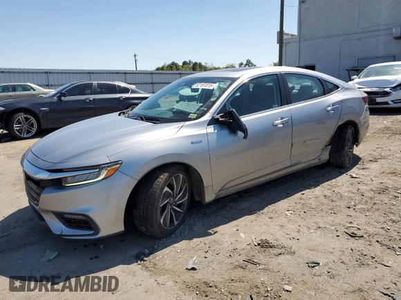 2019 Honda Insight Touring with VIN 19XZE4F95KE022706, listed as a Copart auction lot 52187015 with 58,294 mi miles and Salvage Title. Bid and sale history available at DreamBid. Image 1.