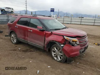 2015 Ford Explorer Limited with VIN 1FM5K8F83FGA86413, listed as a Copart auction lot 44862905 with 130,859 mi miles and Salvage Title. Bid and sale history available at DreamBid. Image 4.