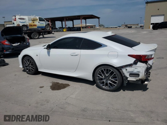 2018 Lexus RC with VIN JTHS85BC3J5004469, listed as a Copart auction lot 53468235 with 61,949 mi miles and Salvage Title. Bid and sale history available at carsss.com. Image 2.