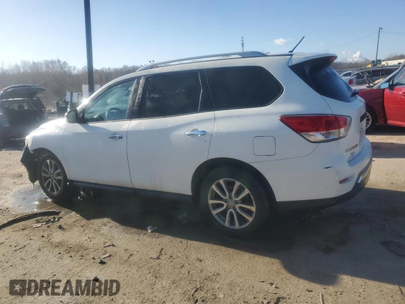 2016 Nissan Pathfinder SL with VIN 5N1AR2MM7GC641637, listed as a Copart auction lot 81627114 with 156,017 mi miles and Non repairable. Bid and sale history available at DreamBid. Image 2.
