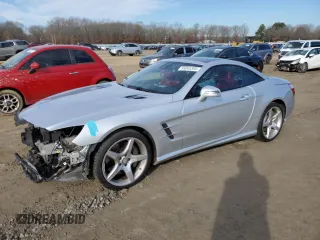2014 Mercedes-Benz SL-Class SL 550 with VIN WDDJK7DA9EF029761, listed as a Copart auction lot 89046395 with 57,204 mi miles and Salvage Title. Bid and sale history available at carsss.com. Image 1.