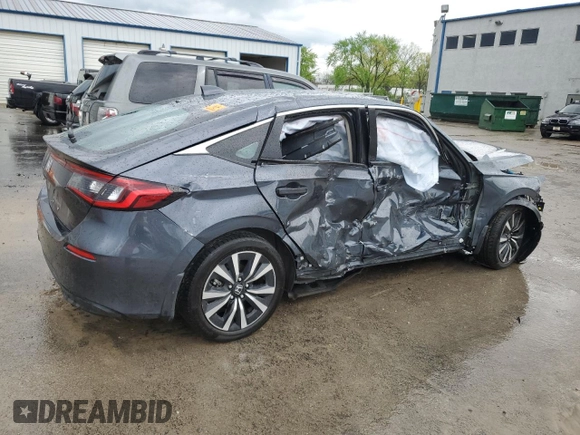 2024 Honda Civic EX-L z VIN 19XFL1H79RE018851, wystawiony jako Copart lot #54382485 z przebiegiem Nie podano mil oraz Szkoda całkowita • Salvage title. Historia ofert i sprzedaży dostępna na DreamBid. Obrazek 3.