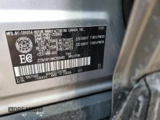 2021 Toyota RAV4 XLE with VIN 2T3W1RFV8MC169460, listed as a Copart auction lot 49215215 with 33,589 mi miles and Salvage Title. Bid and sale history available at carsss.com. Image 13.