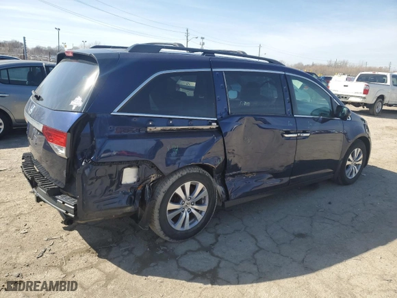 2015 Honda Odyssey EX-L with VIN 5FNRL5H61FB123434, listed as a Copart auction lot 49505115 with 151,739 mi miles and Salvage Title. Bid and sale history available at carsss.com. Image 3.