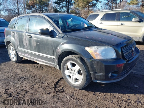 2008 Dodge Caliber SXT with VIN 1B3HB48BX8D658778, listed as a IAAI auction lot 41455439 with 165,874 mi miles. Bid and sale history available at carsss.com. Image 1.