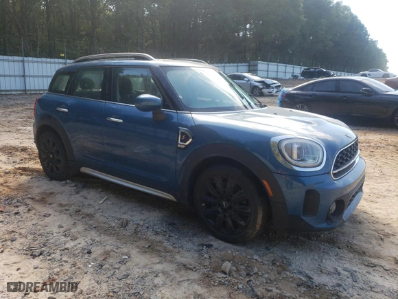 2022 MINI Countryman Cooper S with VIN WMZ83BR0XN3N36968, listed as a Copart auction lot 74230314 with 0 mi miles and Salvage Title. Bid and sale history available at carsss.com. Image 4.