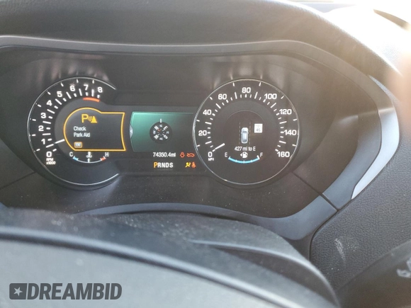 2016 Lincoln MKZ with VIN 3LN6L2JK2GR629620, listed as a Copart auction lot 52117015 with 74,350 mi miles and Salvage title. Bid and sale history available at DreamBid. Image 9.