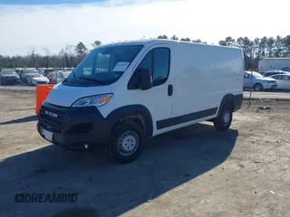 2025 Ram ProMaster Cargo Tradesman with VIN 3C6LRVVG0SE518973, listed as a IAAI auction lot 41434393 with 7,075 mi miles and . Bid and sale history available at carsss.com. Image 2.