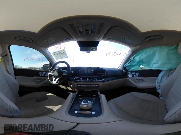 2021 Mercedes-Benz GLS 580 with VIN 4JGFF8GE9MA566937, listed as a IAAI auction lot 41823174 with 61,404 mi miles and . Bid and sale history available at DreamBid. Image 18.