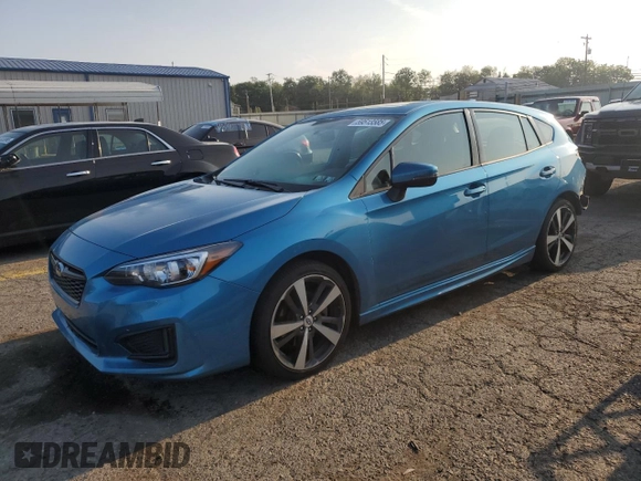 2017 Subaru Impreza Special Sports z VIN 4S3GTAM65H3727459, wystawiony jako Copart lot #59513585 z przebiegiem 102 210 mil mil oraz Szkoda całkowita • Salvage title. Historia ofert i sprzedaży dostępna na DreamBid. Obrazek 1.
